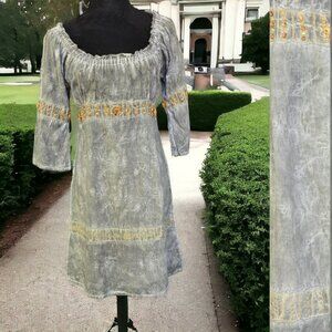 NWT SACRED THREADS (SM) Tie Dye Peasant Dress